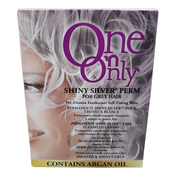 One ‘n Only Shiny Silver Perm for Gray Hair with Argan Oil Treatment New - Picture 1 of 6